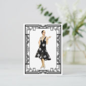  zwart-wit 1930s gepantserd briefkaart (Staand voorkant)