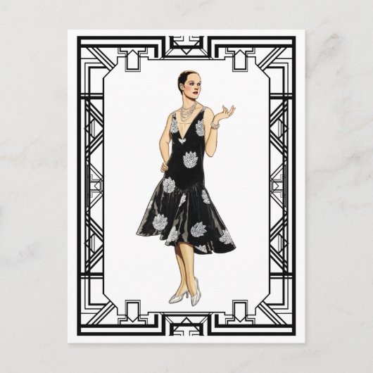  zwart-wit 1930s gepantserd briefkaart (Voorkant)