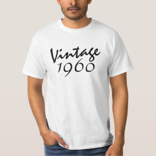 Zwart-wit 1960 verjaardag T-Shirt