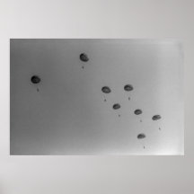 Zwart-wit 1968 Paratrooper Show