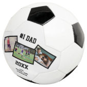 Zwart wit #1 Pap 3 Foto Vaderdag Voetbal (Drie kwart)