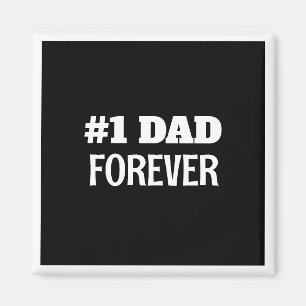 Zwart-wit #1 Papa Forever Vaderdag Gift Magneet