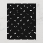 Zwart & Wit | 21e budget verjaardagsuitnodiging (Achterkant)