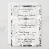 Zwart & Wit 25e jubileumfeest Kaart (Voorkant)