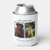 Zwart-wit 2 foto collage Jubileum Blikjeskoeler (Blikje Voorkant)