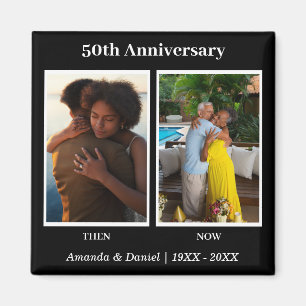Zwart-wit 2 foto collage Jubileum Magneet