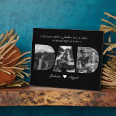 Zwart & Wit 3 Afbeeldingen Papa Fotocollage Fotoplaat (Zijkant)