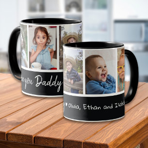 Zwart-wit 5 foto collage love you Daddy  Mok