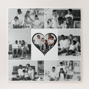 Zwart-wit 7 foto collage legpuzzel