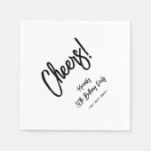 Zwart-wit | 80e verjaardag van de Chic Aishentacht Servet (Voorkant)