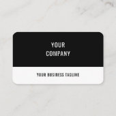 Zwart wit, aangepast ontwerp Visitekaartje (Achterkant)