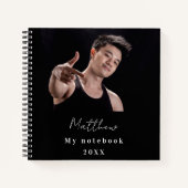 Zwart-wit aangepaste foto notitieboek (Voorkant)