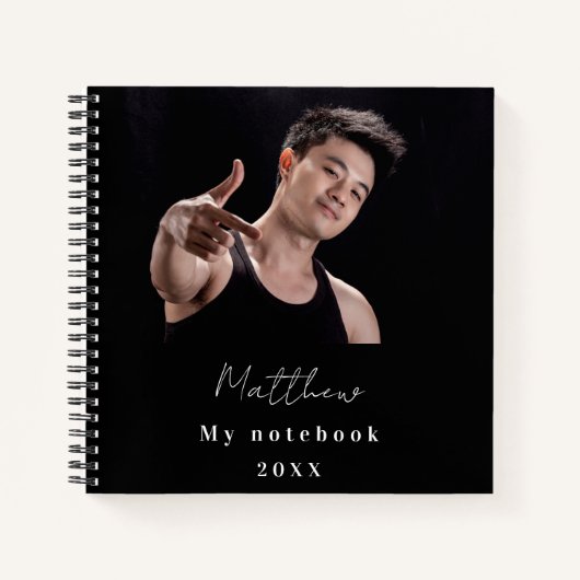 Zwart-wit aangepaste foto notitieboek (Voorkant)