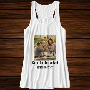 Zwart-wit aangepaste kattenmoeder familiehuisdier  tanktop