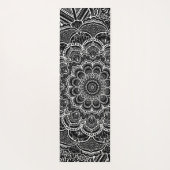 Zwart-wit aangepaste kleur Mandala Yogamat (Achterkant)