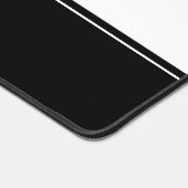 Zwart-wit aangepaste tekststreep bureaumat (Hoek)