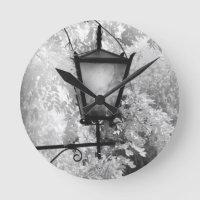 Zwart-wit aanzicht van lichtarmatuur