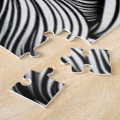 Zwart & Wit Abstract Afro-Amerikaanse Vrouwen Legpuzzel (Zijkant)