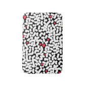 Zwart wit abstract badmat (Voorkant Verticaal)