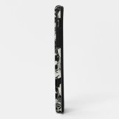 Zwart wit abstract blad patronen Case-Mate iPhone case (Achterkant/links)