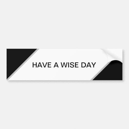 Zwart-wit abstract bumpersticker (Voorkant)