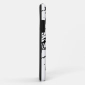 Zwart-wit abstract Case-Mate iPhone case (Achterkant/rechts)