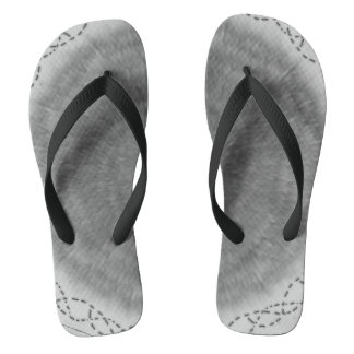 Zwart-Wit Abstract Draaikolk Teenslippers