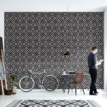 Zwart-wit abstract geometrisch patroon