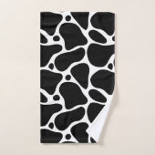 Zwart-wit abstract girafpatroon bad handdoek (Handdoek)