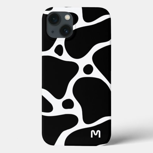 Zwart-wit abstract girafpatroon Case-Mate iPhone case (Achterkant)