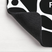 Zwart-wit abstract girafpatroon muismat (Hoek)