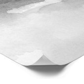 Zwart-wit Abstract Landschap 1 Poster (Hoek)