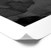 zwart-wit abstract landschap poster (Hoek)