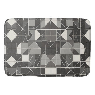 Zwart-wit Abstract: minimalistische stijl Badmat