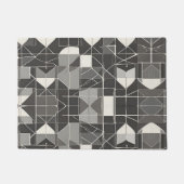 Zwart-wit Abstract: minimalistische stijl Deurmat (Voorkant)