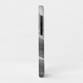Zwart-wit abstract, naam wit in tekst Case-Mate iPhone case (Achterkant/links)