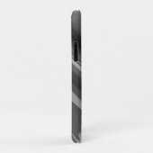 Zwart-wit abstract, naam wit in tekst Case-Mate iPhone case (Achterkant/rechts)