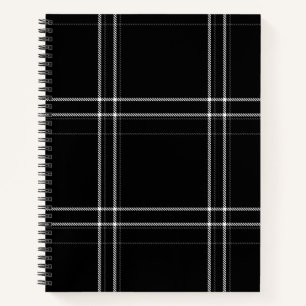 Zwart-wit Abstract Notitieboek