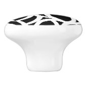 Zwart-wit Abstract Patroon Keramische Pull Keramische Knop (Zijkant)