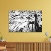 Zwart & Wit Abstract Perspectiefcanvas Muurkunst Canvas Afdruk (Insitu (Woonkamer))