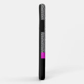 Zwart-wit Abstract Roze iPhone 11 Hoesje (Achterkant/rechts)