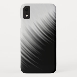 Zwart-wit Abstract strips iPhone XR Hoesje