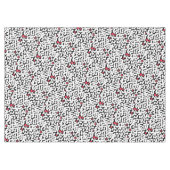 Zwart wit abstract tafelkleed (Voorkant (Horizontaal))