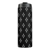 Zwart-wit Abstract Thermosbeker (Voorkant)