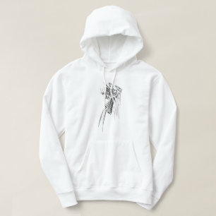 Zwart & Wit Abstract Tribal Tattoo Kunst Hoodie