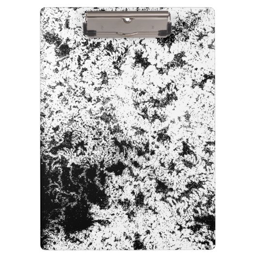 Zwart-wit Abstract vuil "wolken" formatie Klembord (Voorkant)