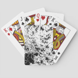 Zwart-wit Abstract vuil "wolken" formatie Pokerkaarten