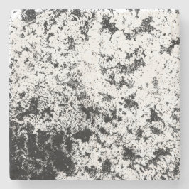 Zwart-wit Abstract vuil "wolken" formatie Stenen Onderzetter