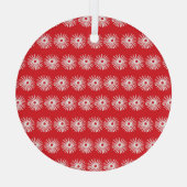 Zwart wit, abstracte bloementextuur. glas ornament (Achterkant)