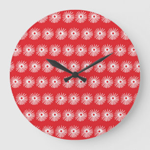 Zwart wit, abstracte bloementextuur. grote klok